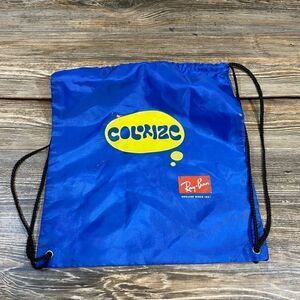 Vintage RAY BAN Nylon Drawstring Bag 16 x 14.5 Gym Bag Backpack Travel Casual.